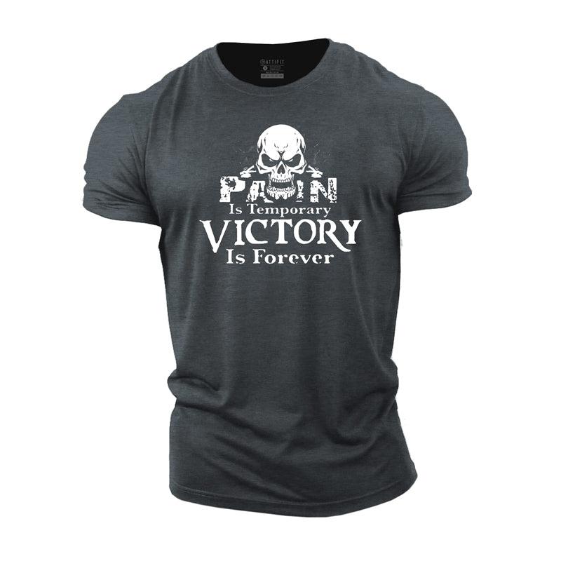 Cotton Victory Is Forever Graphic Men's T-shirts