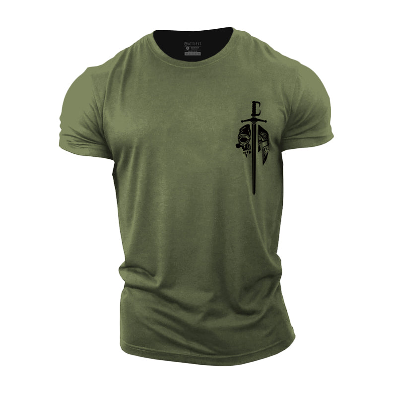 Skull Spartan Cotton T-Shirt