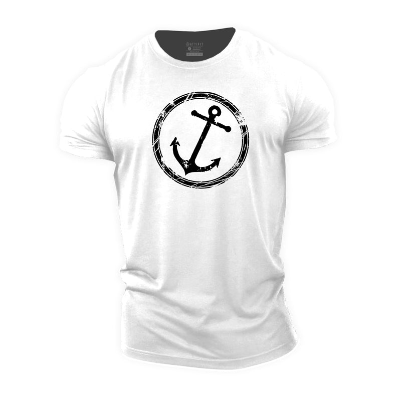 Cotton Anchor Graphic Men's Fitness T-shirts