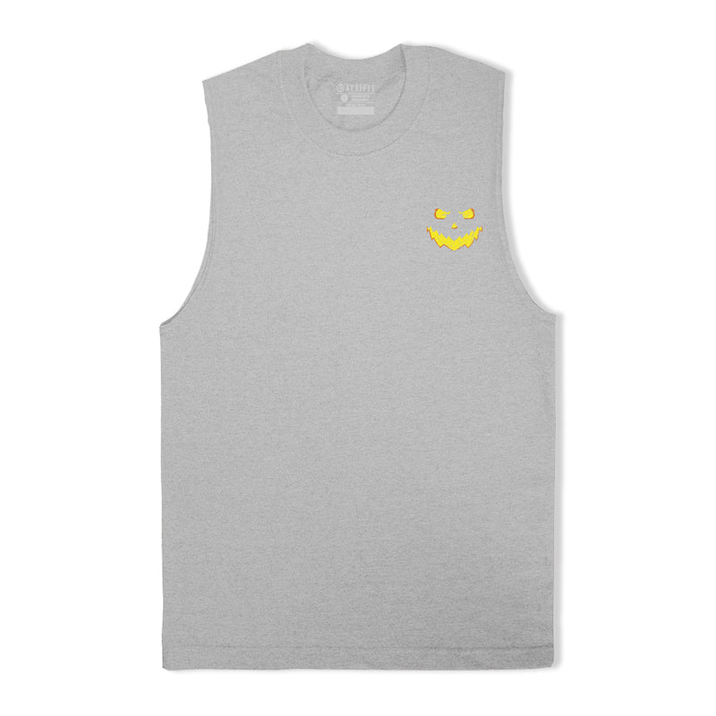 Cotton Evil Smiley Face Men's Tank Top