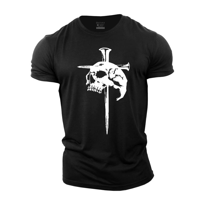 Skull Cross Cotton T-Shirt