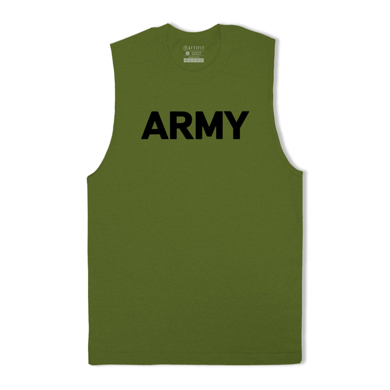 Cotton Army Workout Tank Top