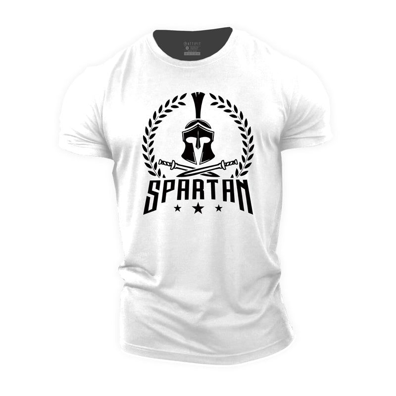 Cotton Spartan Graphic Men's Fitness T-shirts