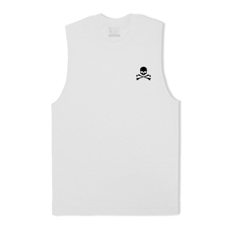 Cotton Skull Crossbones Workout Tank Top