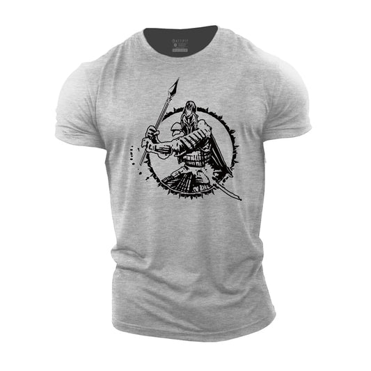 Cotton Spartan Warrior Workout Men's T-shirts