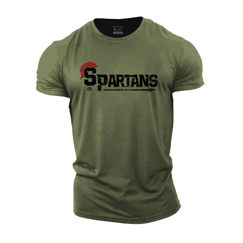 Cotton Spartans Graphic Men's T-shirts