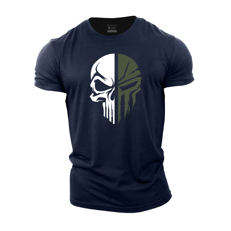 Skull Spartan Cotton T-Shirt