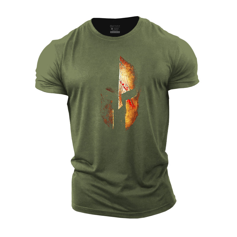 Cotton Spartan Retro Graphic T-shirts