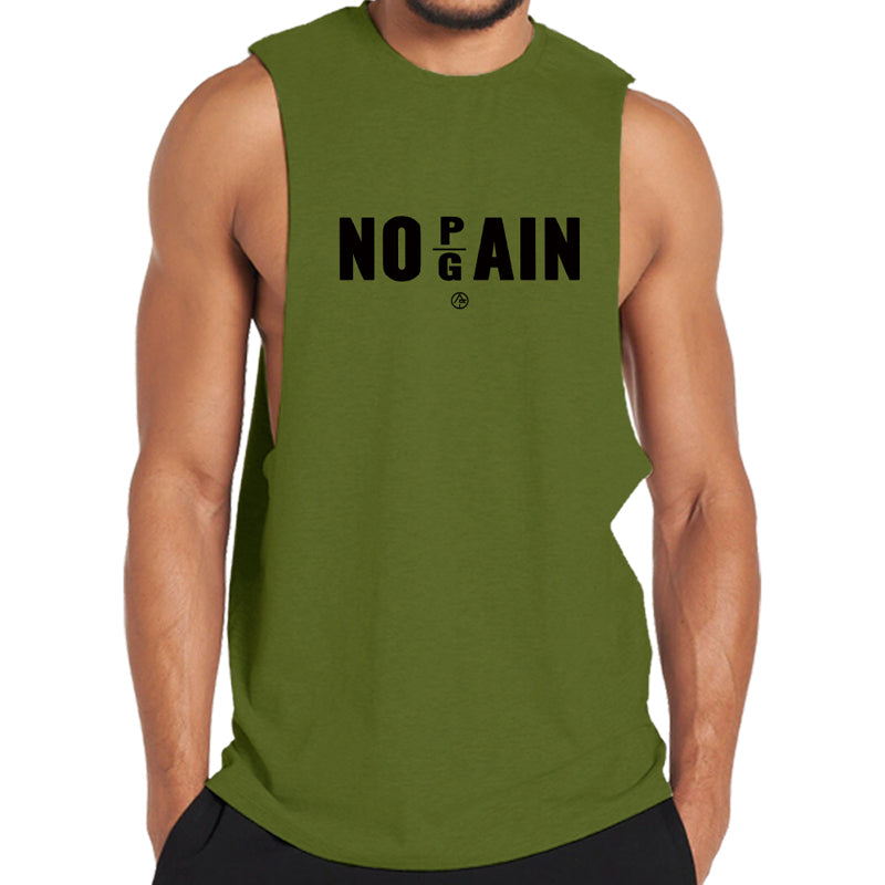 Cotton No Pain No Gain Men's Tank Top