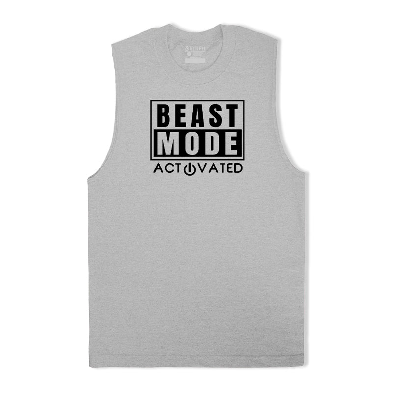 Cotton Beast Mode Bodybuilding Men's Tank Top