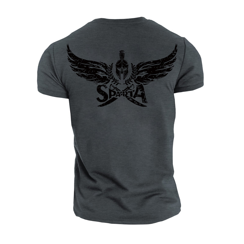 Cotton Men's Spartan Graphic T-shirts