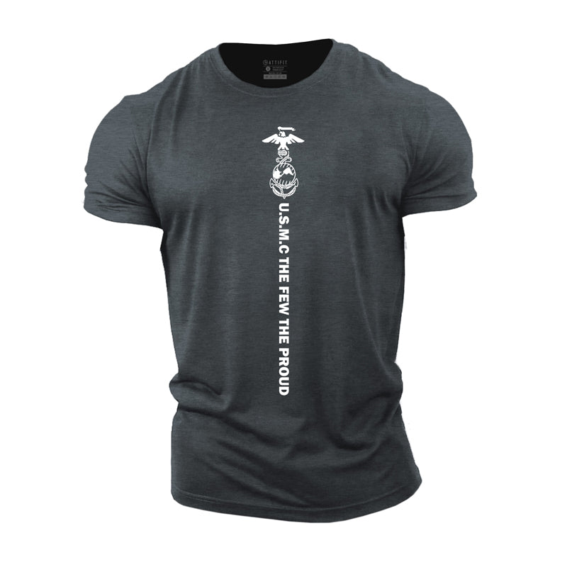 Cotton US Marine Corps Graphic Men's T-shirts