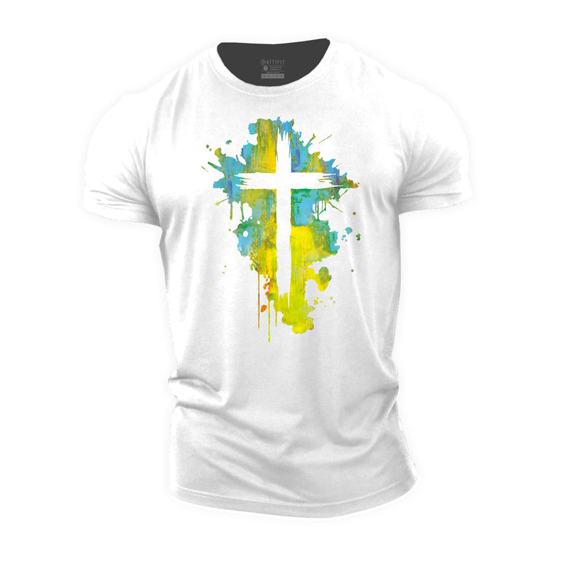 Multicolor Cross Cotton T-Shirt