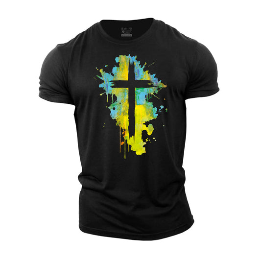 Multicolor Cross Cotton T-Shirt