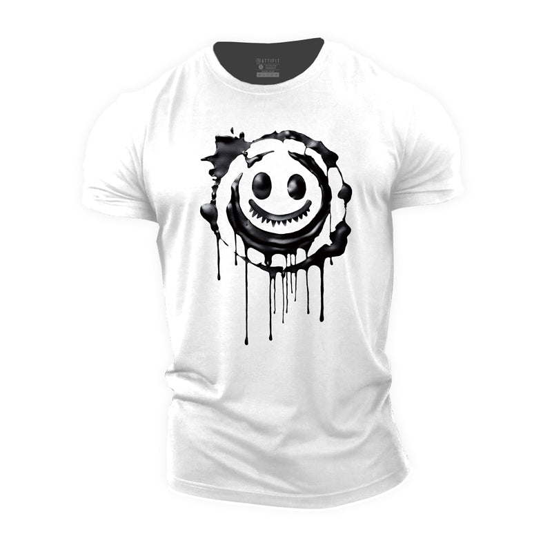 Smiling Face Cotton T-Shirt