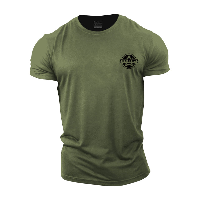 Cotton US ARMY Graphic Men's T-shirts