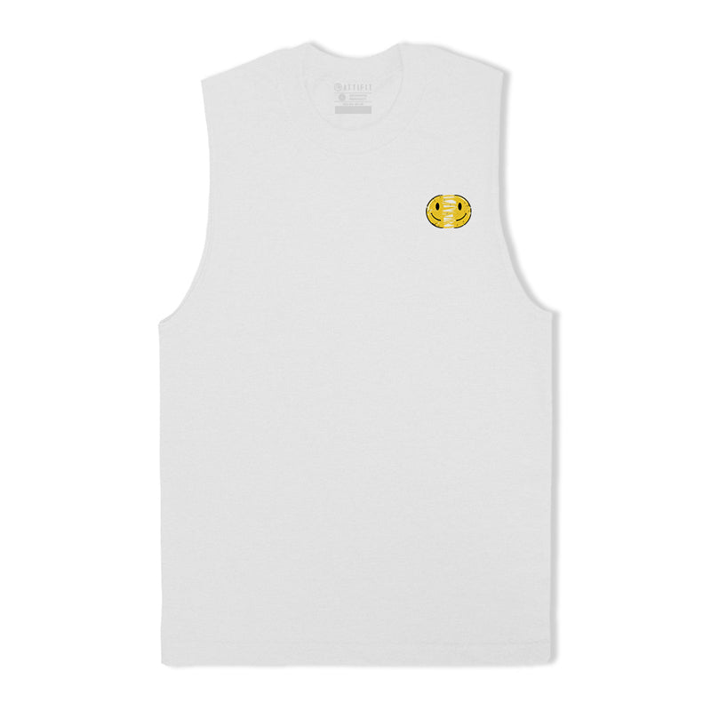 Cotton Smiley Face Men's Tank Top