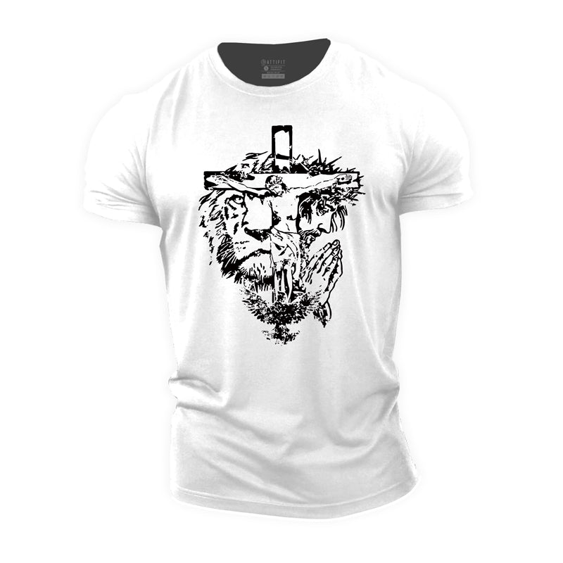 Cotton Love And Peace Graphic Men's T-shirts