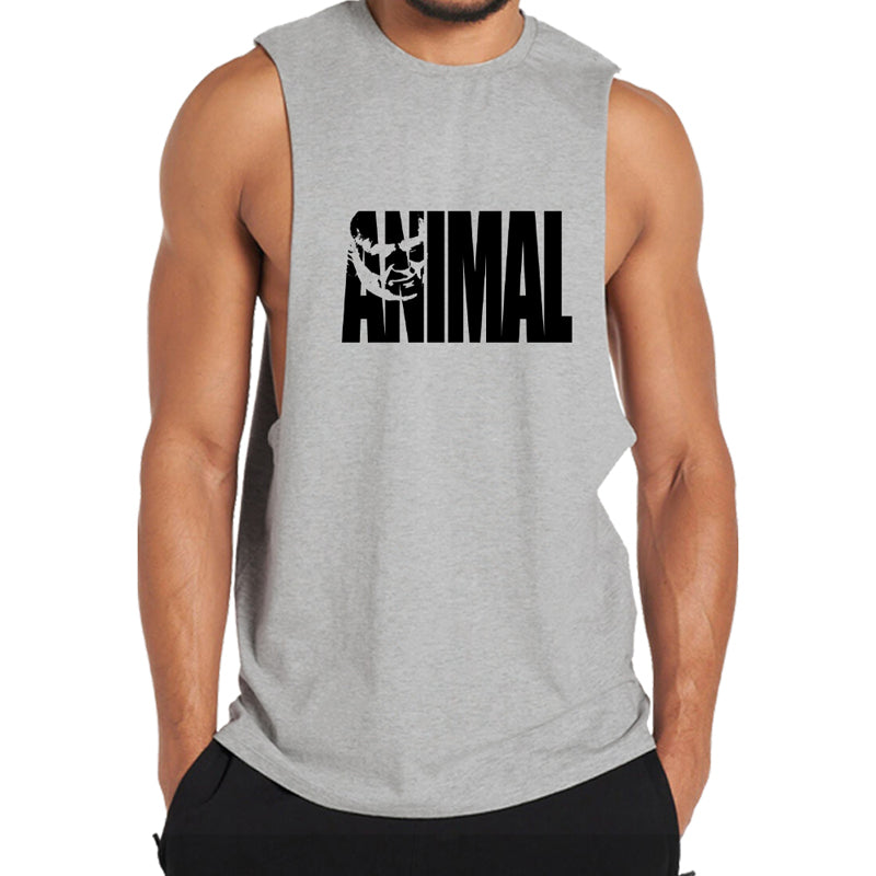 Cotton Animal Graphic Tank Top