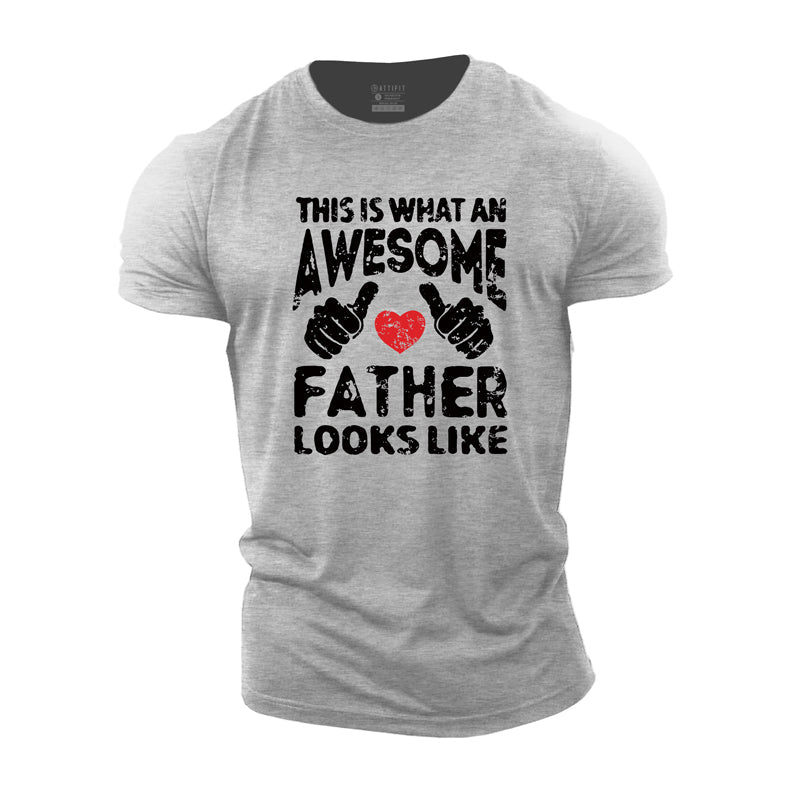 Awesome Father Cotton T-Shirt