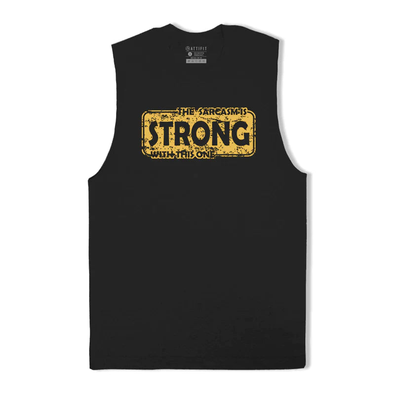 Cotton Strong Graphic Men's Tank Top