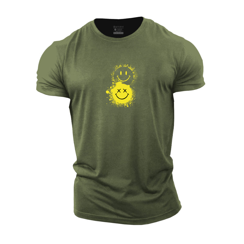 Grinning Face Cotton T-Shirt