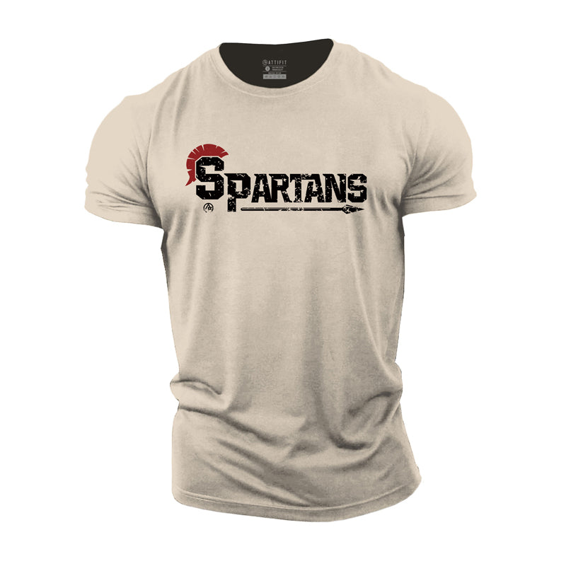 Cotton Spartans Graphic Men's T-shirts