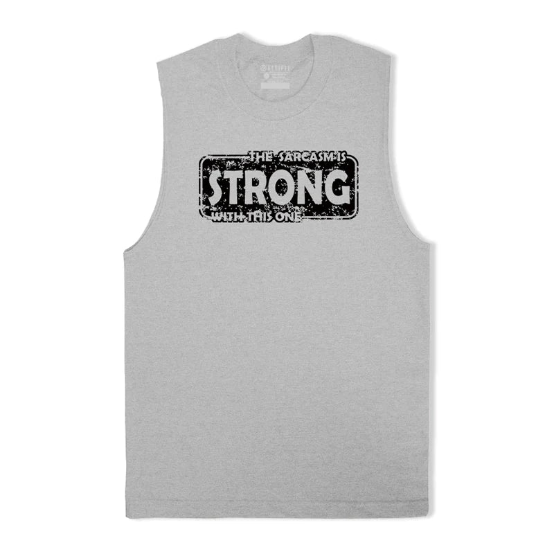 Cotton Strong Graphic Men's Tank Top