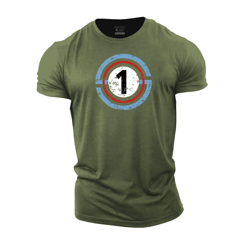 Cotton Number One Graphic Men's T-shirts