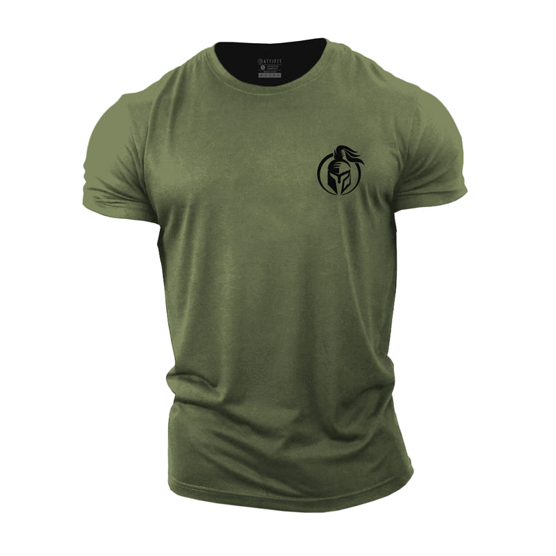 Cotton Men's Spartan Graphic T-shirts