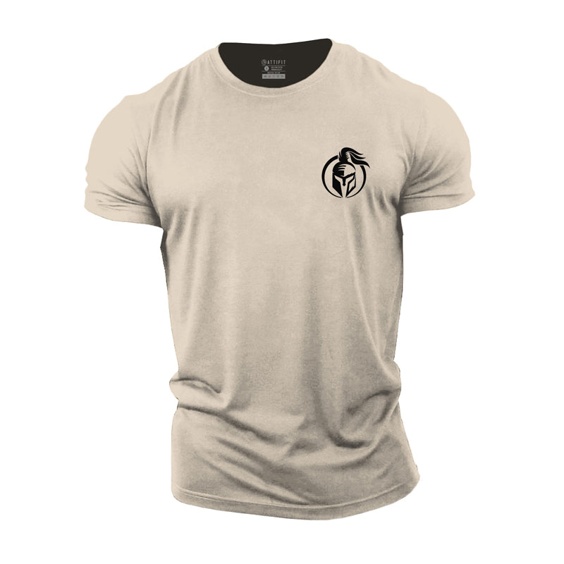 Cotton Men's Spartan Graphic T-shirts