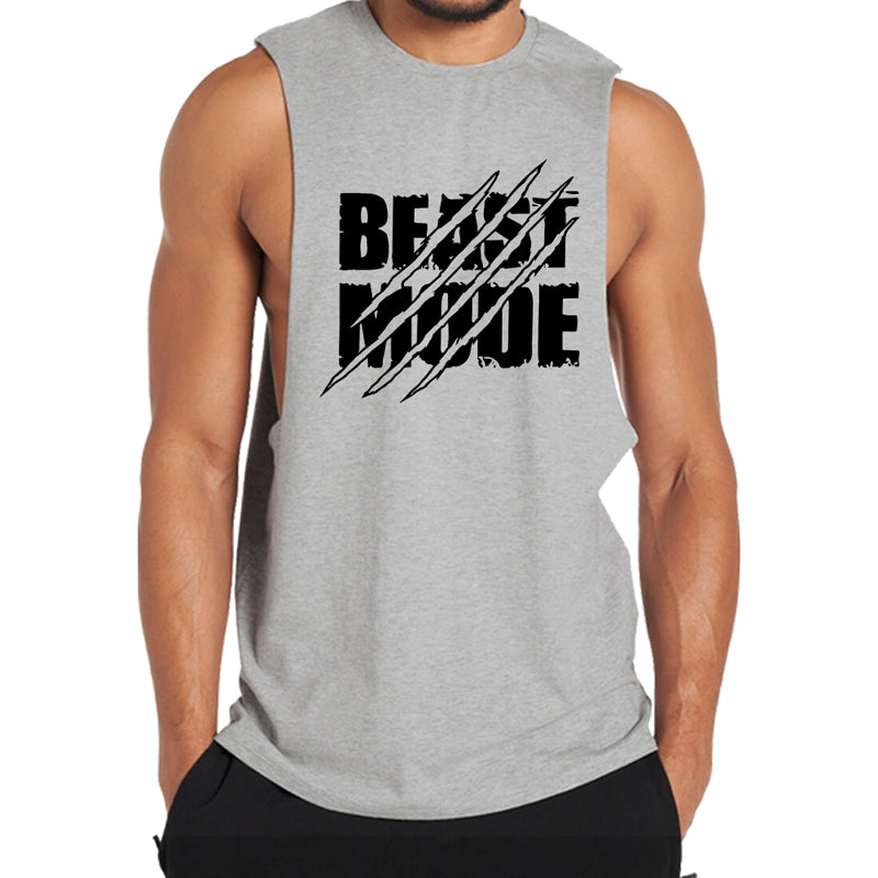 Cotton Beast Mode Workout Tank Top