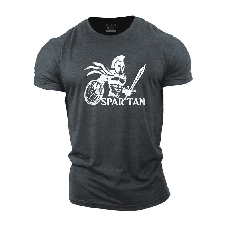 Cotton Spartan Warrior Graphic T-shirts