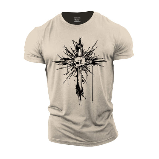 Cross Skull Cotton T-Shirt