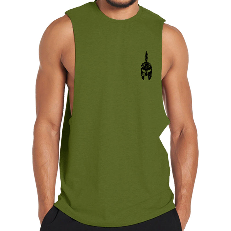 Cotton Spartan Graphic Tank Top