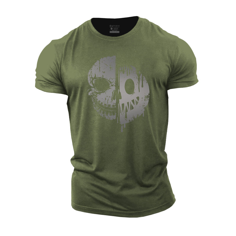 Smiley Skull Cotton T-Shirt