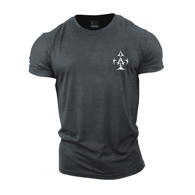 Cotton The Ace Of Spades Graphic Men's T-shirts