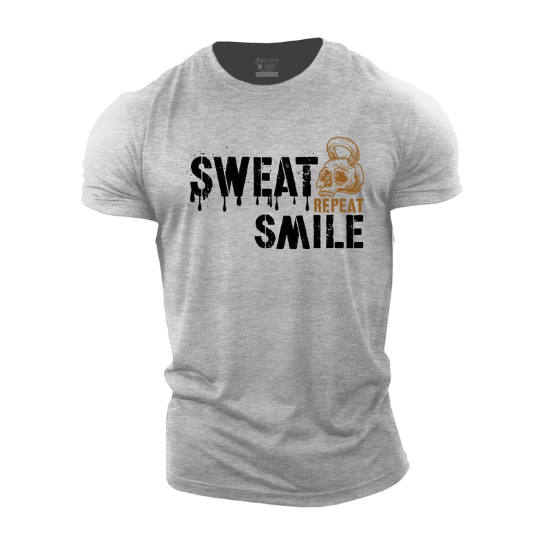 Cotton Sweat Repeat Graphic Men's T-shirts