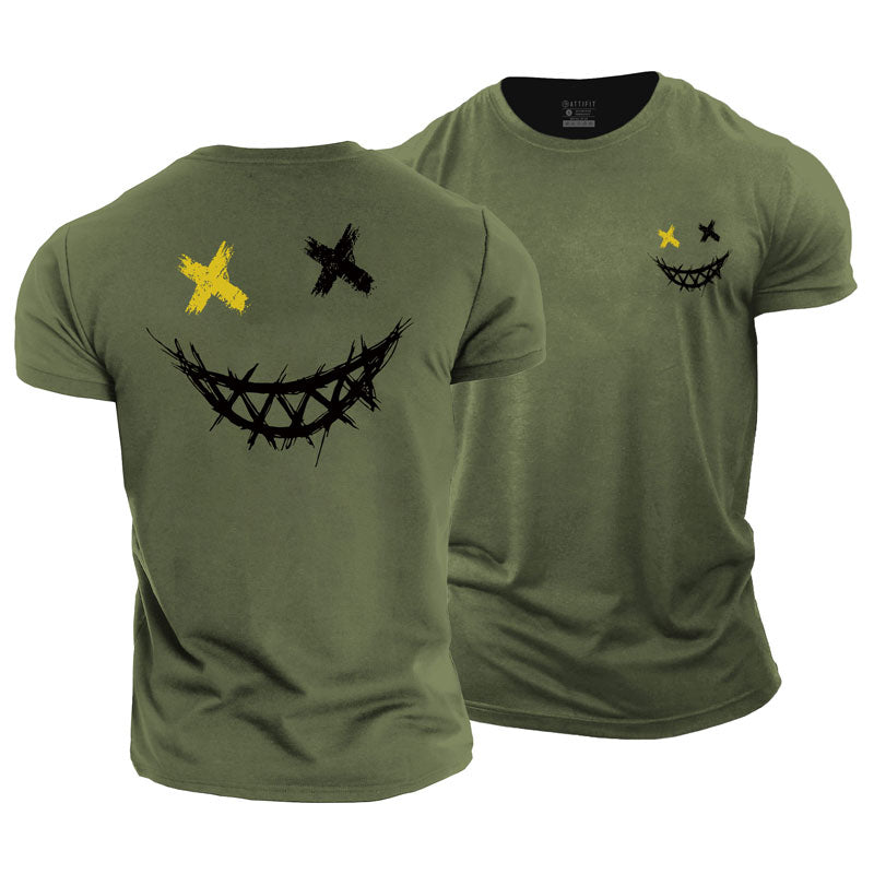 Gleeful Expression Cotton T-Shirt