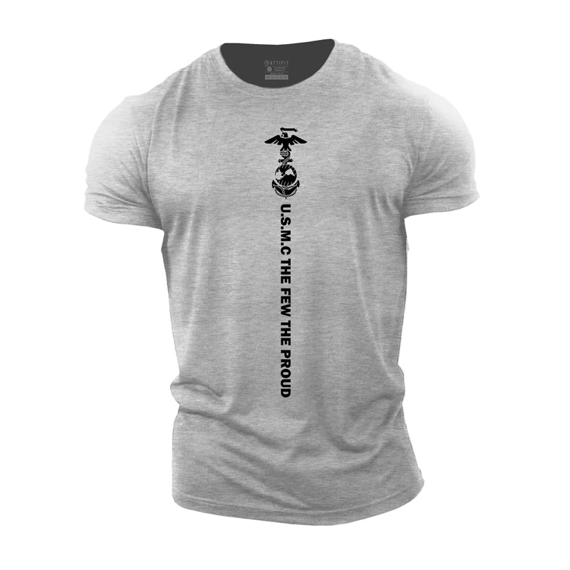 Cotton US Marine Corps Graphic Men's T-shirts