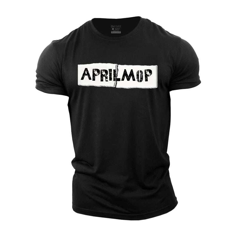 Cotton Aprilmop Graphic Men's T-shirts