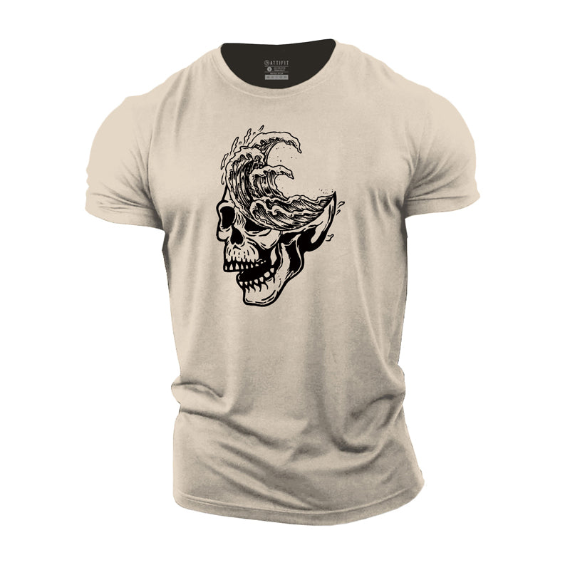 Skull Sea Cotton T-Shirt