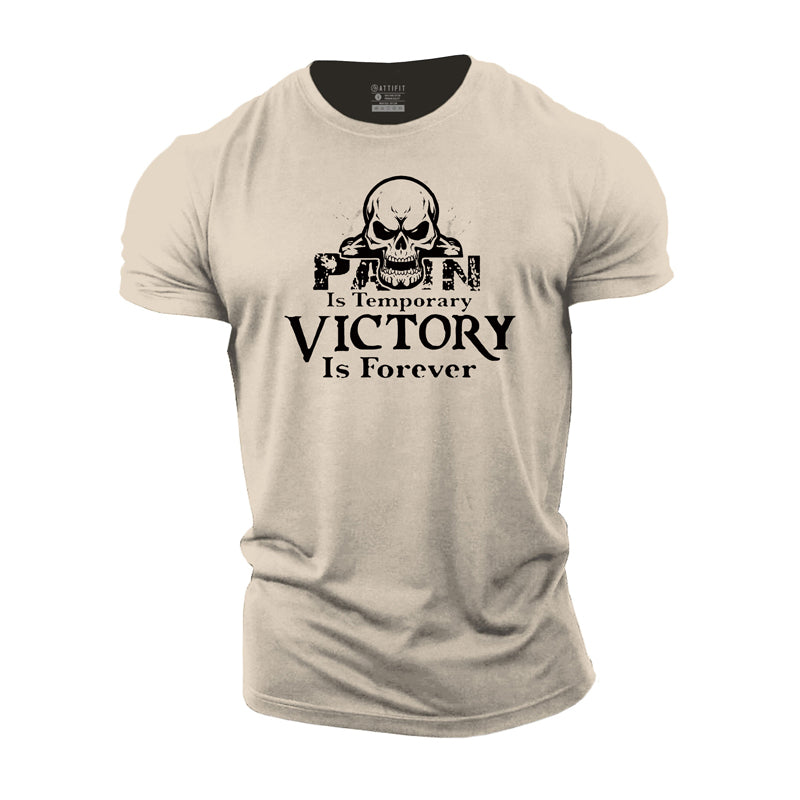 Cotton Victory Is Forever Graphic Men's T-shirts