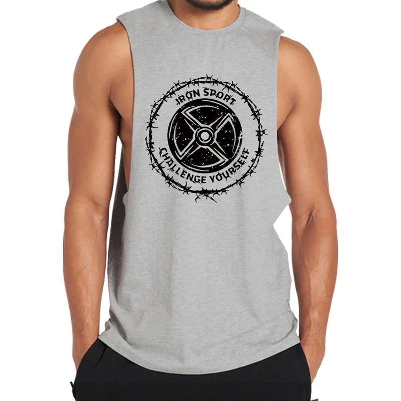 Cotton Iron Sport Men's Tank Top