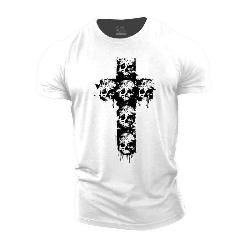 Skull Cross Cotton T-Shirt