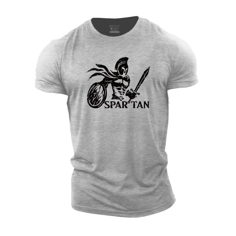 Cotton Spartan Warrior Graphic T-shirts