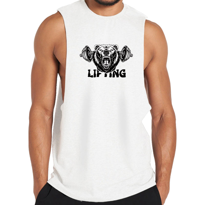 Cotton Lifting Graphic Men's Tank Top