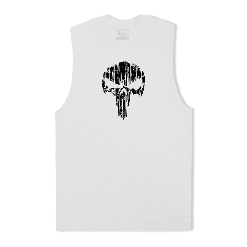 Cotton Skull Workout Tank Top