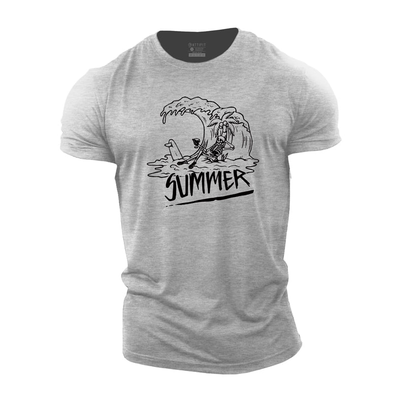 Cotton Summer Graphic Gym T-shirts