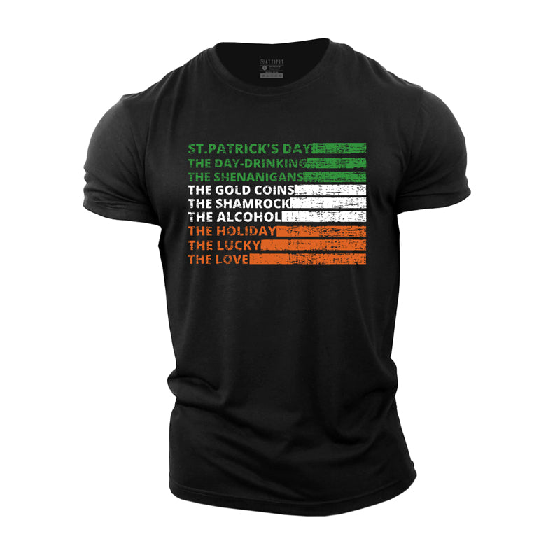 Cotton St. Patrick's Day Graphic Men's T-shirts